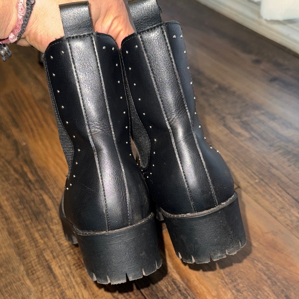 Madden Girl Studded Black Booties - Picture 6 of 15